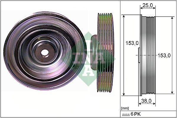 WILMINK GROUP Ременный шкив, коленчатый вал WG1254402